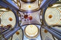 Basilica Ornate Colorful Ceiling Puebla Cathedral Mexico Royalty Free Stock Photo