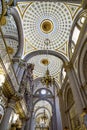 Basilica Ornate Colorful Ceiling Puebla Cathedral Mexico Royalty Free Stock Photo