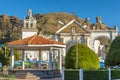 Basilica of Our Lady of Copacabana cathedral front view, Bolivia Royalty Free Stock Photo