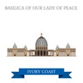 Basilica of Our Lady of Peace in Yamoussoukro Ivor Royalty Free Stock Photo