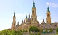 Basilica of Our Lady of the Pillar it is reputed to be the first church dedicated to Mary in history, Zaragoza, Spain Royalty Free Stock Photo