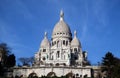 Basilica of the Sacre Coeur, dedicated to the Sacred Heart of Jesus in Paris Royalty Free Stock Photo