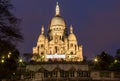 Basilica Sacre Coeur in Montmartre in Paris Royalty Free Stock Photo