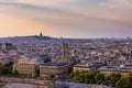 Basilica Sacre Coeur in Montmartre in Paris, France. The Basilica of the Sacred Heart (Sacre Coeur Basilica). Montmartre, Paris, Royalty Free Stock Photo