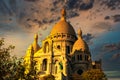 The famous basilica Sacre Coeur, Paris, France Royalty Free Stock Photo