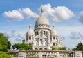 Basilica of Sacre Coeur Sacred Heart on Montmartre hill, Paris, France Royalty Free Stock Photo