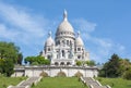 Basilica of Sacre Coeur Sacred Heart on Montmartre hill, Paris, France Royalty Free Stock Photo