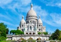 Basilica of Sacre Coeur Sacred Heart on Montmartre hill, Paris, France Royalty Free Stock Photo