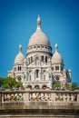 The Basilica of the Sacred Heart in Montmartre in Paris France Royalty Free Stock Photo