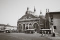 Basilica of Saint Anthony of Padua. Black and white