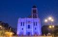Exterior facade of the Basilica of Saint Denis, Saint-Denis, Paris, France Royalty Free Stock Photo