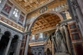 Basilica of Saint Paul outside the walls Basilica Papale San Paolo fuori le Mura Rome Italy Royalty Free Stock Photo