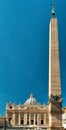 Basilica of Saint Peter and egyptian obelisk, Rome