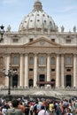 The Basilica of Saint Peter in Italian Basilica di San Pietro in Rome Royalty Free Stock Photo