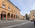 Basilica of Saint Stephen and the Isolani palaces on Saint Stephen Square in Bologna, Italy. Royalty Free Stock Photo