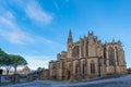 Basilica of Saints Nazarius and Celsus, Carcassonne, France. Copy space for text