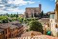 Basilica of San Domenico in Siena, Tuscany, Italy. Royalty Free Stock Photo