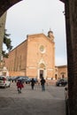 Basilica San Francesco in Siena. Tuscany, Italy. Royalty Free Stock Photo