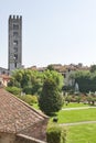 Basilica San Frediano and Pfanner Garden. Lucca, Italy.