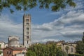 Basilica of San Frediano in romanesque style - XII century in the ancient town of Lucca, Tuscany Royalty Free Stock Photo