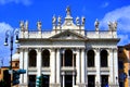 The Basilica of San Giovanni in Laterano Italian: Basilica di San Giovanni in Laterano is the cathedral of Rome and the ecclesia- Royalty Free Stock Photo