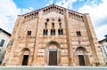 Facade of The Basilica of San Michele Maggiore in Pavia, Italy Royalty Free Stock Photo