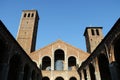 Basilica sant'ambrogio church milan,milano external view expo2015