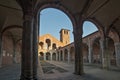 Basilica of Sant Ambrogio facade and porch