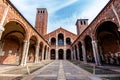 The Basilica of Sant`Ambrogio in Milan, Italy Royalty Free Stock Photo