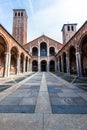 The Basilica of Sant`Ambrogio in Milan, Italy Royalty Free Stock Photo