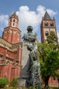 The Basilica of Sant`Andrea at Vercelli on Italy