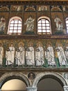 Basilica of SantÃ¢â¬â¢Apollinare Nuovo, Ravenna, Italy. Mosaics.