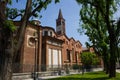 The Basilica of Sant Eustorgio ,horizontal view left part of the church