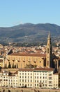 The Basilica of Santa Croce Basilica of the Holy Cross Franciscan Church in Florence Royalty Free Stock Photo