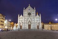 Basilica of Santa Croce at the evening Royalty Free Stock Photo