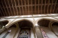 The ceiling in a interior of the Basilica of Santa Croce, Florence Royalty Free Stock Photo