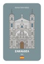 Basilica of Santa Engracia in Zaragoza, Spain