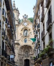 Basilica of Santa Maria del Coro in San Sebastian - Donostia, Spain Royalty Free Stock Photo