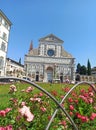 Basilica of Santa Maria Novella, Florence, Tuscany, Italy. Dominican church built in the Italian Gothic style.