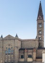 Basilica of Santa Maria Novella. View from railway station. Royalty Free Stock Photo