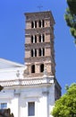 Basilica , Savello park on Palatine hill. Rome. Italy. Royalty Free Stock Photo