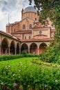 View from the Magnolia Cloister of the Basilica of St. Anthony of Padua in Italy 