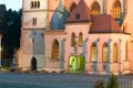 Basilica of st.Egidius in Bardejov - Entrance evening