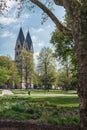 The Basilica of St. Kastor is a Roman Catholic church. Royalty Free Stock Photo