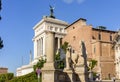 Basilica of St. Mary of Altar of Heaven on Capitoline hill and Vittoriano monument, Rome, Italy Royalty Free Stock Photo