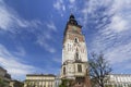 Basilica of St. Mary on the main square of Krakow, Rynek Glowny, May, 2023. Poland Royalty Free Stock Photo