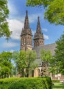 Basilica of St. Peter and Paul at Vysehrad castle Royalty Free Stock Photo