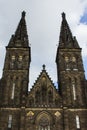 The Basilica of St Peter and St Paul is a neo-Gothic church in Vyshegrad fortress in Prague, Czech Republic.