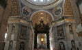 Basilica of St. Peter in the Vatican, altar in details, Rome Royalty Free Stock Photo