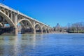 The Gervais Street Bridge, Columbia, SC Royalty Free Stock Photo